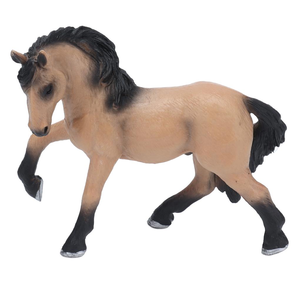 Lusitano Horse Solid Model Lifelike Animal Figurine Static Ornament Children Cognitive Toy