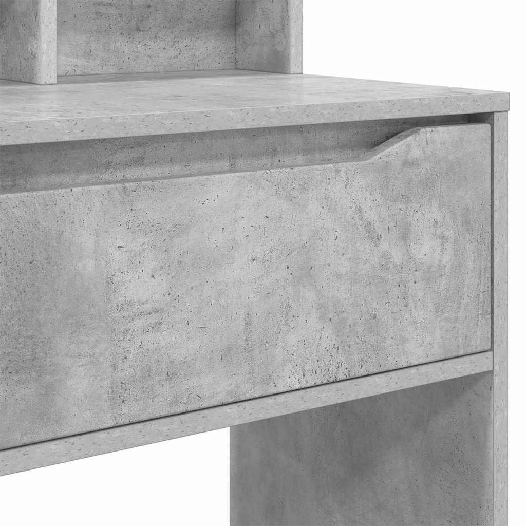 Bedroom Dressing Table Concrete Grey 80 x 39.6 x 135 cm