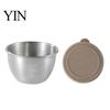 Stackable Sauce Cups for Meal Prep Stainless Steel Cup with Silicone Lid, Reusable Small Portable Salad Dressing Containers Condiment Container,