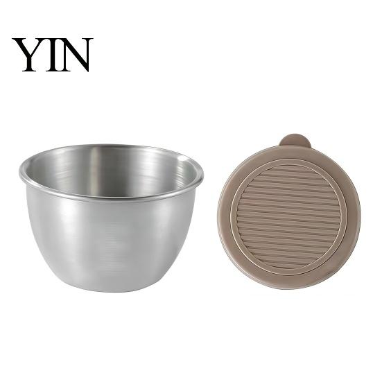 Stackable Sauce Cups for Meal Prep Stainless Steel Cup with Silicone Lid, Reusable Small Portable Salad Dressing Containers Condiment Container,