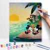 Disney Paint By Number Kit Mickey Minnie Beach Sunset Drawing Canvas DIY Picture Home Decor Painting For Adults Art Craft Wall Decor
