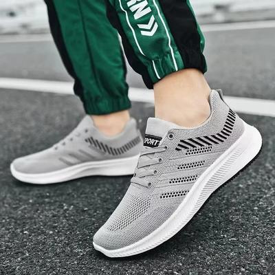 Scarpe da Uomo Mesh Scarpe Casual Stringate Sneakers Outdoor Antiscivolo Scarpa da Passeggio Traspirante Leggera Scarpe da Corsa Tenis