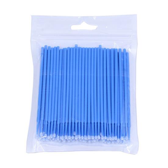 

200 шт. одноразовые ватные палочки для макияжа, простые в использовании, качественные, полезные, для наращивания ресниц, микро для женщин синий