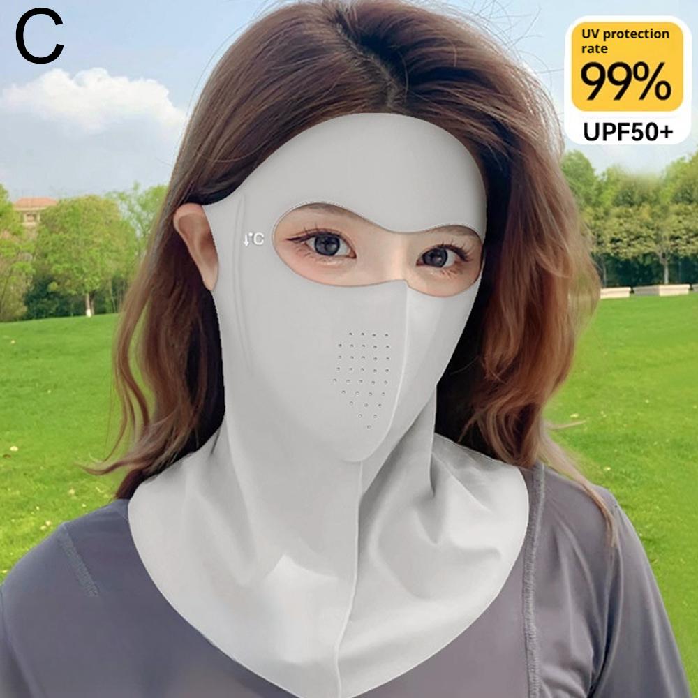 Güneş Kremi Maske Anti-UV İz Bırakmayan Yaz Maskesi Nefes Alabilen Buz Hissedilen Güneşlik Yüz Koruma Erkek Kadın Bisiklet Spor Maskesi