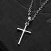 Punk Cross Cross Necklace Zircon Clavicle Chain New Pendants  for Women Men