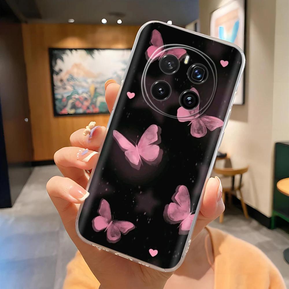 For Honor Magic7 Pro Case Magic 7 5G Cute Butterfly Cartoon Phone Cover For Huawei Honor Magic7 Pro Flower Fundas Phone Cases