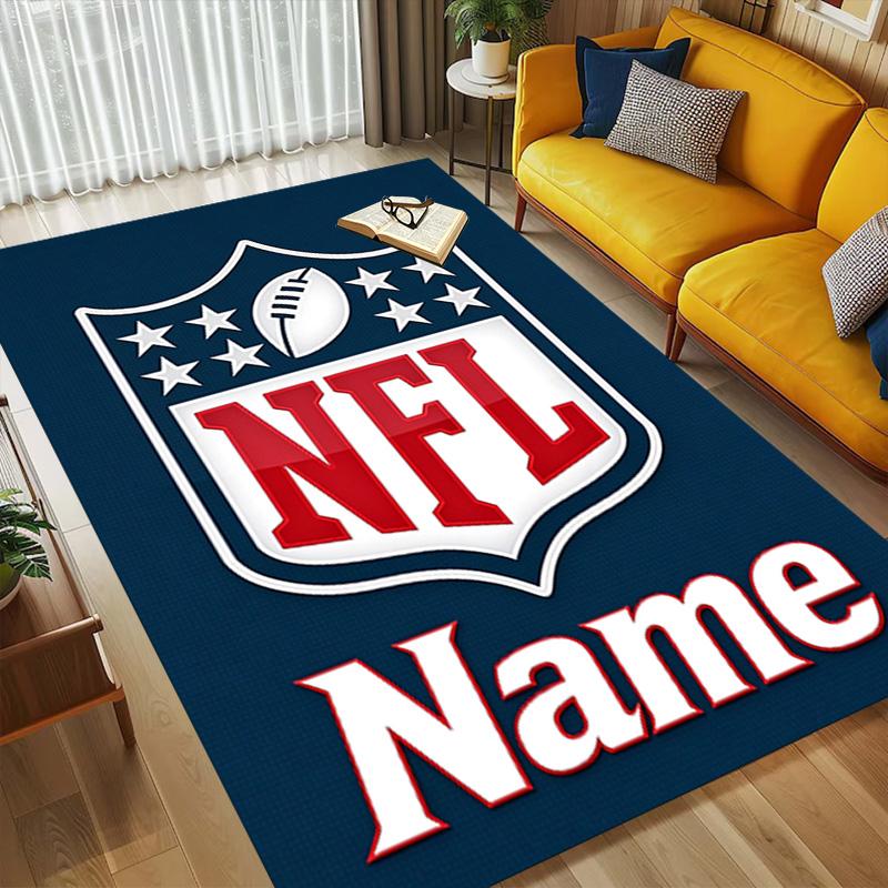 Custom Nfl Fan Area Rug Living Room Nonslip Soft Carpet For Bedroom Game Playroom Sofa Office Home Decor Doormat Christmas Gift C103109
