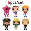 6 Stück/Set Stranger Things Figur Jane Ives/Will Byers/Mike /Blume Wheeler Actionfigur Cosplay Vinylornament Figuren Spielzeug Geschenk