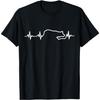 Border Collie Heartbeat T-Shirt T-Shirt