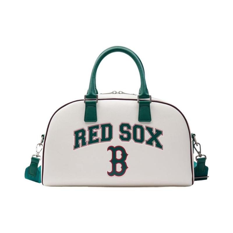 

MLB Кремова повсякденна сумка-боулінг Boston Red Sox зі штучної шкіри, через плече, на одне плече, ручна сумка, велика, унісекс