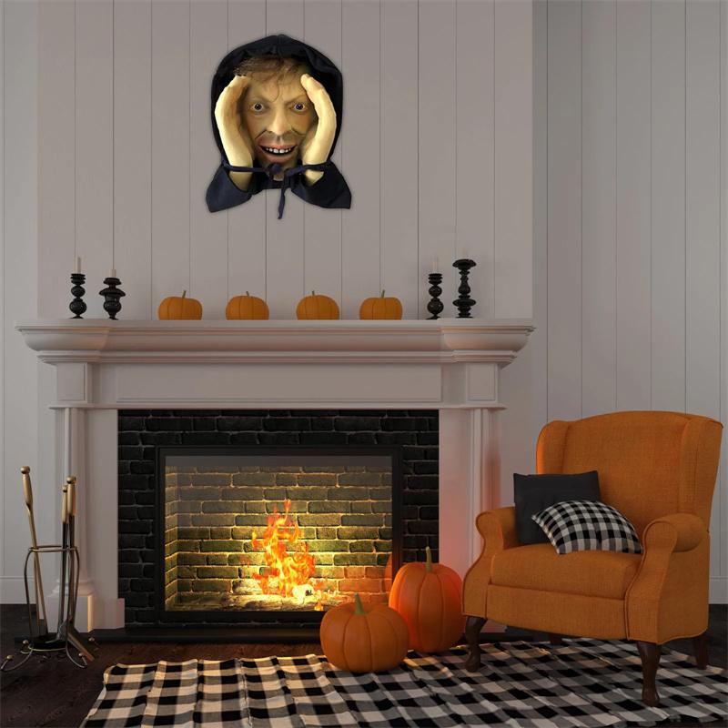 Scary Peeper Freak Halloween Decoration Scary Peeper Window Prank Indoor And Outdoor Window Stickers For Spooky House Party