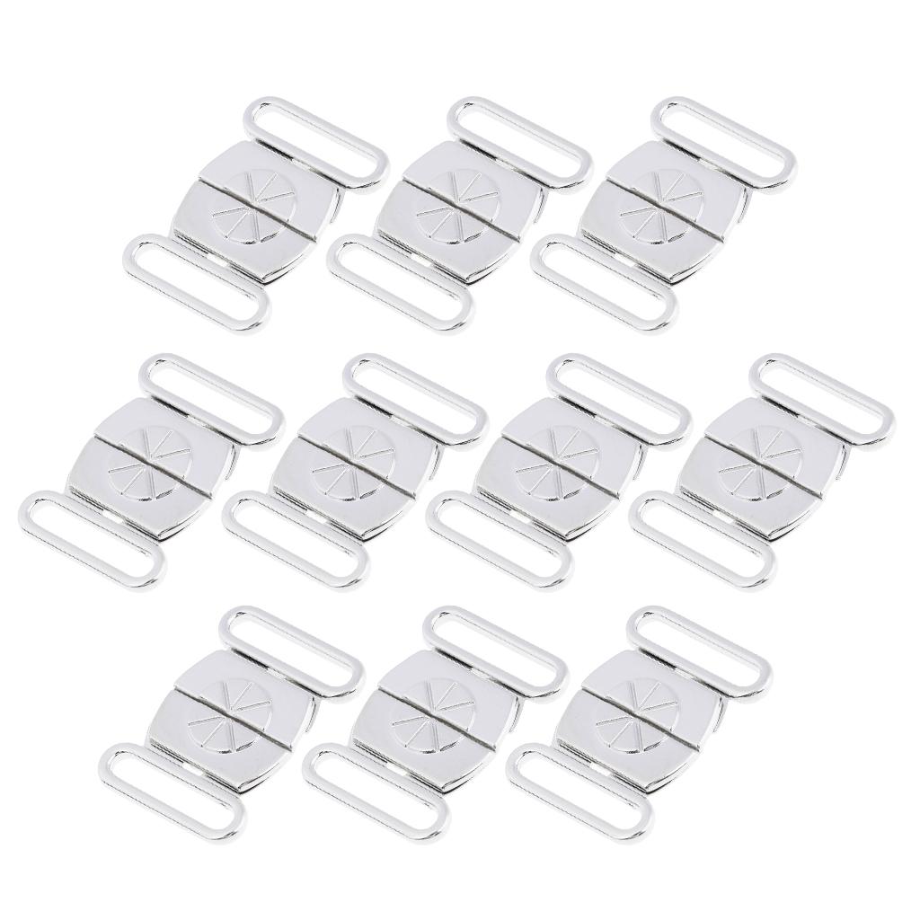 Metal Bra Strap Adjuster 25mm Bra Slide Buckle Rings for Zippers for Clothes and Bikini Accessories