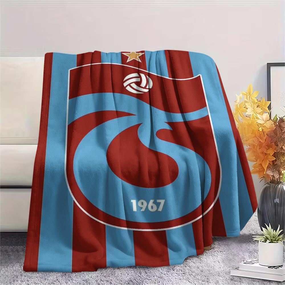 1PC Trabzonspor FC Print Flannel Blanket, High Quality Comfortable for All Seasons, Home Decor, Warmth and Comfort, Perfect for Christmas Gifts228
