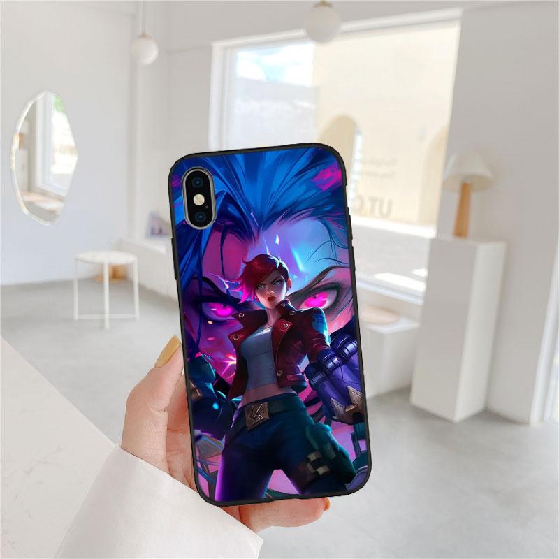 QT6 Arcane Jinx Phone Case for Samsung Galaxy A05 A05S A12 A13 A15 A33 A53 A73 M15E M55 S10 S10E S20 Ultra Lite Plus Fe