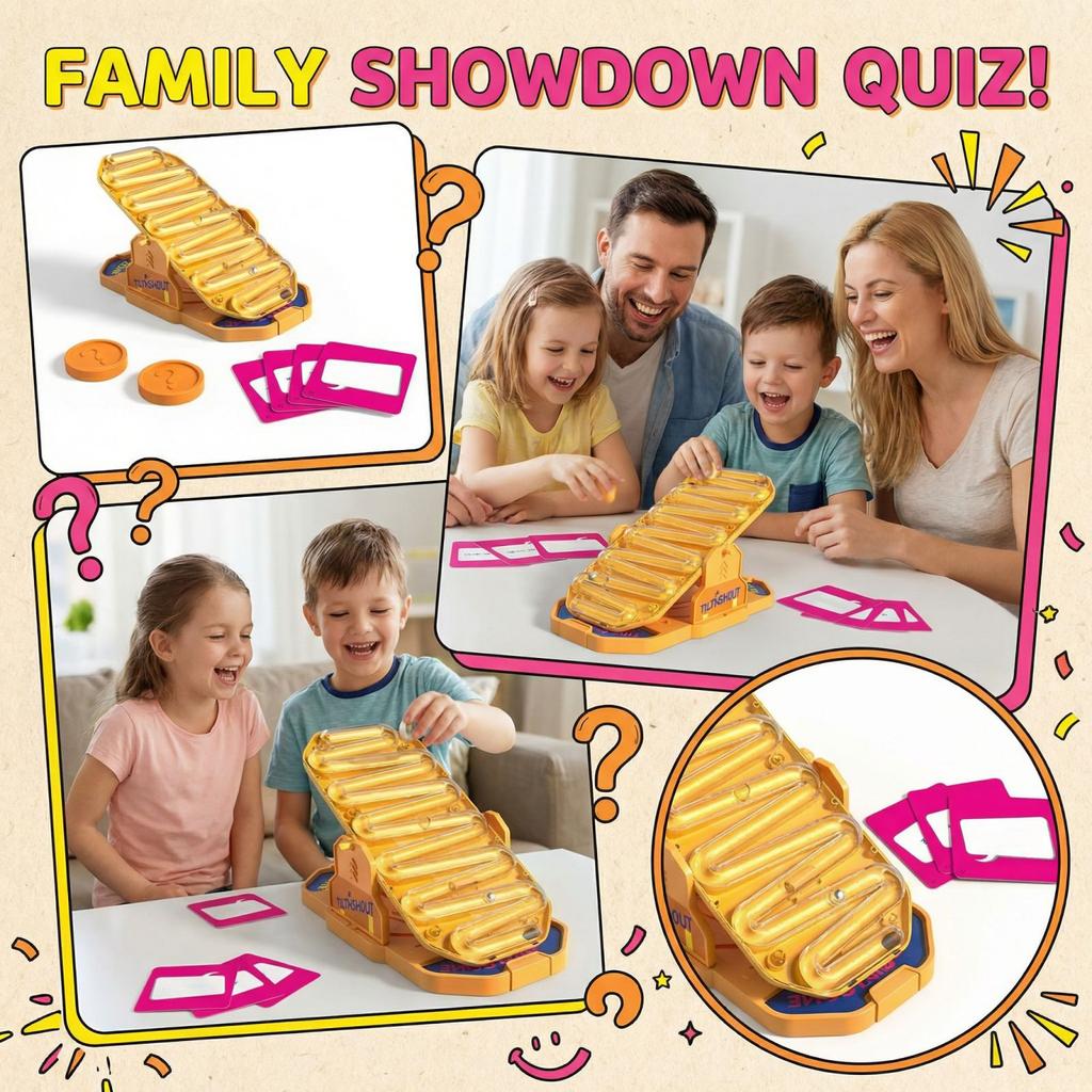 Fast-paced Family Board Game For Adults And Children | Loud Shouting Quiz Party Game With Various Categories And Rewards