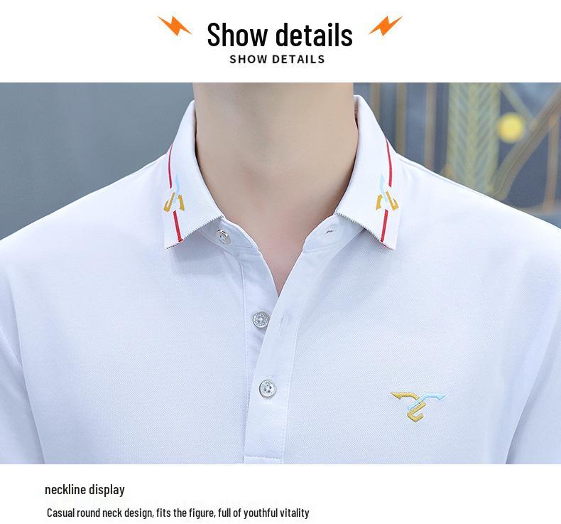 2026 Men's Short Sleeve Polo T-Shirt, New Style Lapel Casual Top