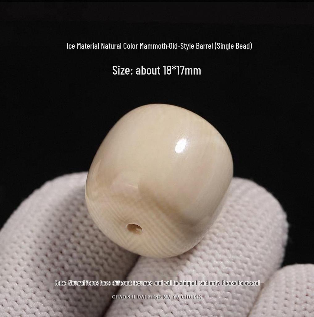 Eis-Mammutelfenbein-Fassperlen Armband: Stern, Mond, Bodhi-Samen, Buddha-Streublumen für DIY.