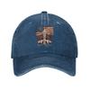 Vintage God Bless Pope Leo Baseball Caps Men Women Distressed Cotton Headwear American Outdoor Workouts Unstructured Soft Cap