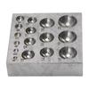 Steel Dapping Block Semi Circular Metal Forming Tool Doming Die Blocks for Jewelry Making