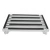 RV Step Stool Multifunctional Rubber Feet Silver Gray Stable Aluminum Alloy RV Foldable Step Stool