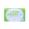 Pack of 6 Clear Contact Lenses, Elcon 2Week UV, 38% Water Content, with Prescription, Diameter 14.0, BC 8.7, Power Rating - 4.00
