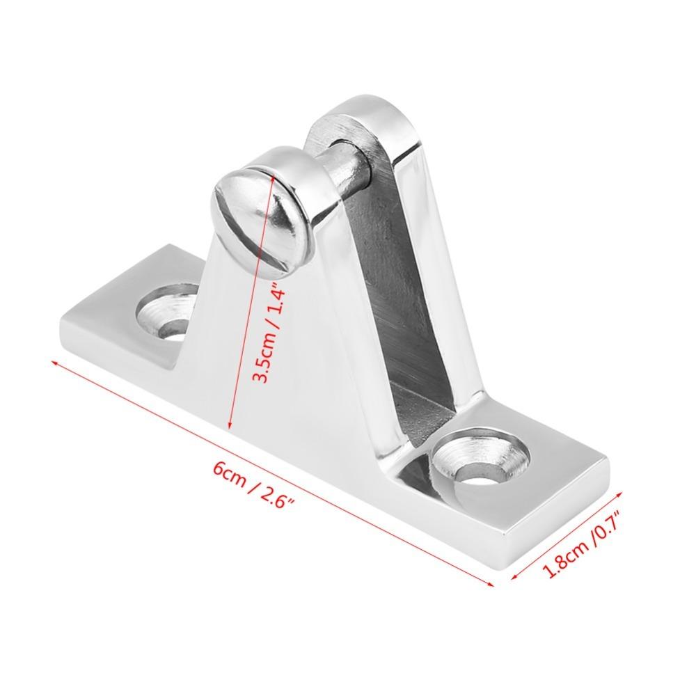 Silver Marine Boat Deck Hinge 316 Stainless Steel Stainless Steel Mount  Marine Applications