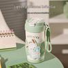 BEDDYBEAR Portable Ceramic Lined Dual-Drink Insulated Coffee Mug