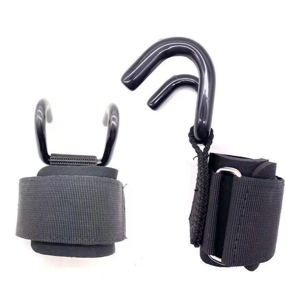 2pc Fitness Support Hook Pull Up Assist Hook, Traction Belt, Hanging Horizontal Bar Auxiliary Device, Barbell, Hard Pull, Anti Slip 2pc