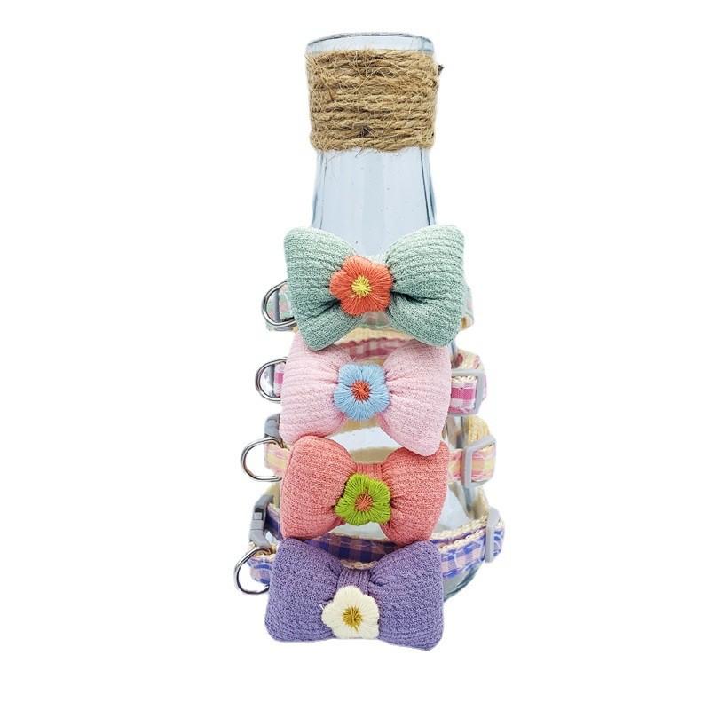 The New Butterfly Plush Collar Dog Collar Is Designed Forcats Anddogsto Becomfortable and Durablewith Soft and Sturdy Materials That Are Easy To Clean