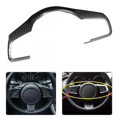 Decorație de acoperire cu autocolant pentru volan în stil fibră de carbon pentru Jaguar XF/F-Pace 2016 2017 2018