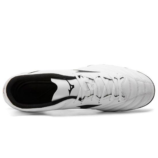 Mizuno Monarcida Neo II Select Rundzehen Schnürschuh AG (Gummistollen) Rutschfeste Strapazierfähige Fußballschuhe Herren Fußballschuhe Weiß Schwarz P1GA210609
