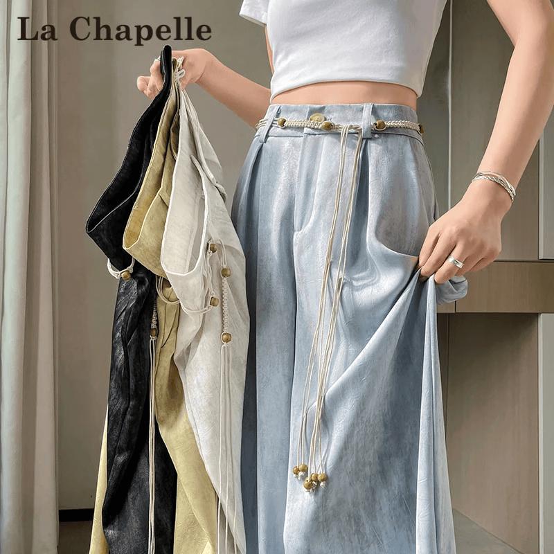 La Chapelle Tie-Dye Straight Wide-Leg Trousers 2XL