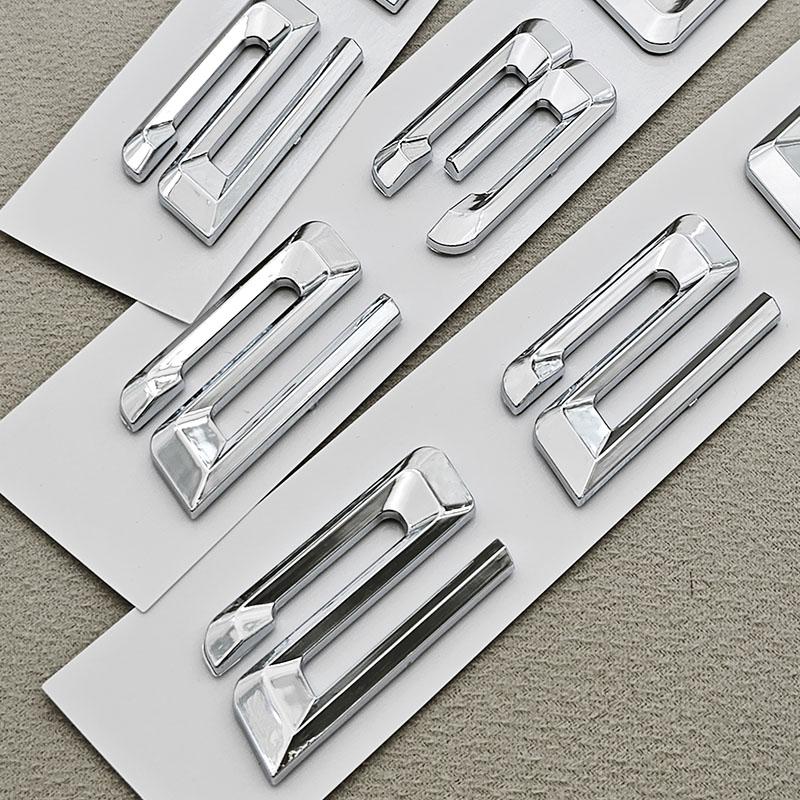 3D ABS Chrome Car Letters Logo 218i 220i 230i Badge Rear Trunk Emblem Sticker For BMW 218i 220i 230i 225i F44 F45 Tail Marking