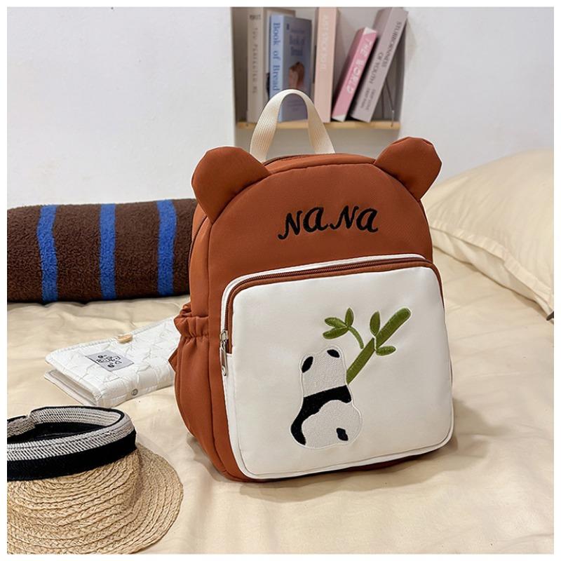 The new schoolbag is high-value, fresh, sweet and cute, red panda backpack, kindergarten level 1-3 large-capacity backpack.