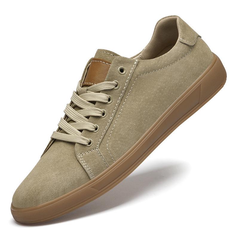 Men's Shoes Leather Soft Sole Small Size Retro Casual Shoes 36 Versatile Fashion Trend Board Shoes Men Large Size Leather Shoes Men