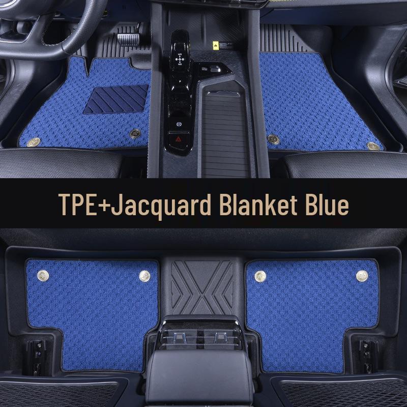 Eco-friendly, odorless, non-slip, wear-resistant TPE car mats for Zeekr 01, fully enclosed and integrated molding.