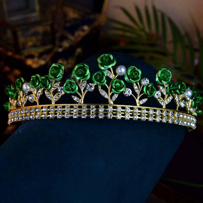 

Корона невесты в европейском стиле, корона в форме розы, барочное головное украшение, свадебный бал, фея, аксессуар для волос на день рождения