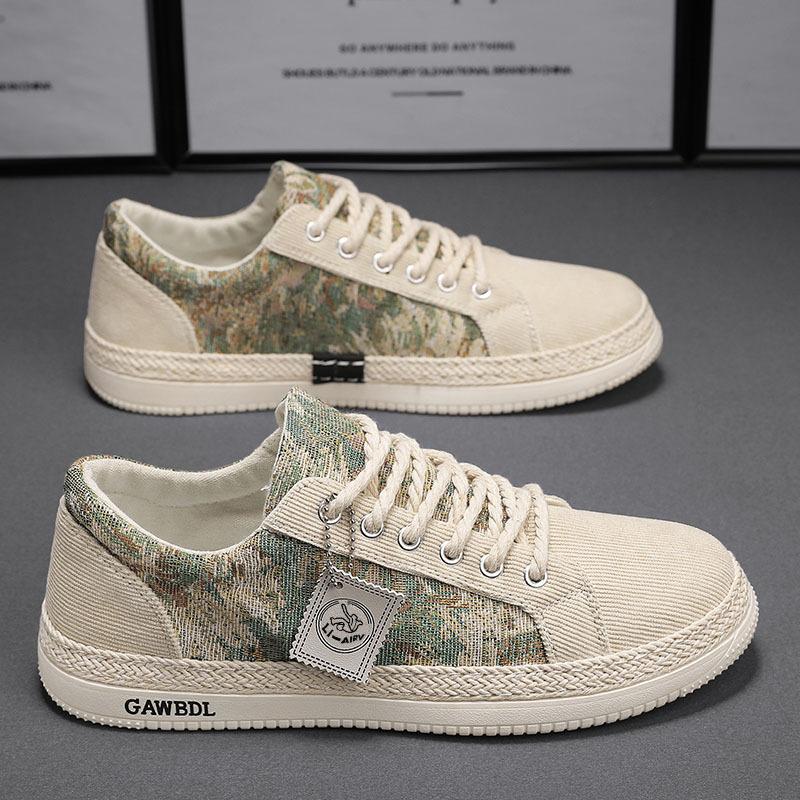 Fashion Men's Run Sneaker Walking Canvas Shoes Youth Casual Cricket Shoes Fashion Trend Board Shoes Comfort Skateboard Shoe