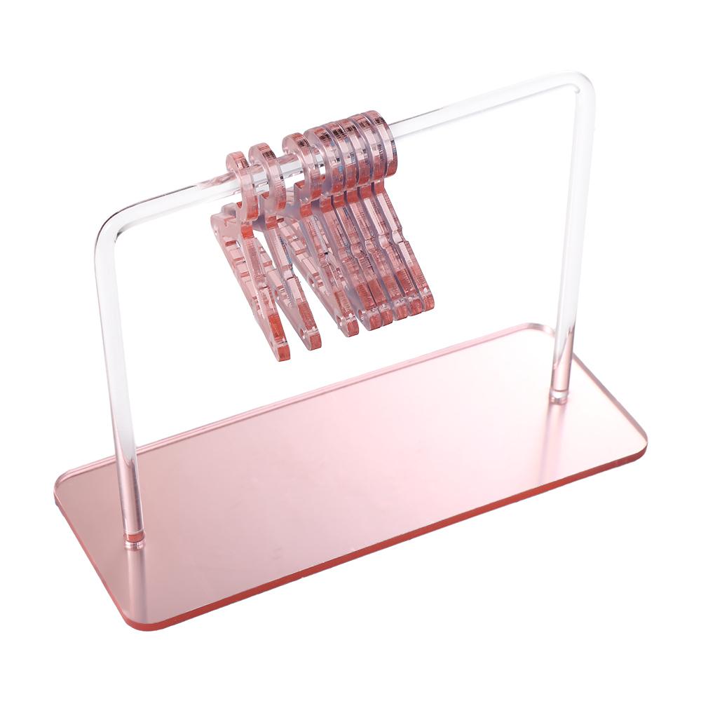 Storage Closet Gift Ear Stud Holder Necklace Earring Display Stand Jewelry Organizer Earring Rack Holder Jewelry Show Case розовый
