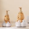 Dispensador de Jabón Espumoso de Oso de Dibujos Animados de 250/500ml, Dispensadores de Gel Hidroalcohólico y Botella con Bomba de Champú Recargables para Colección de Baño
