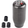 Muge Racing Carbon Fiber Shift Knob For Automatic And Manual Vehicles, Carbon Fiber Gear Shift Knob, 5 Speed Black