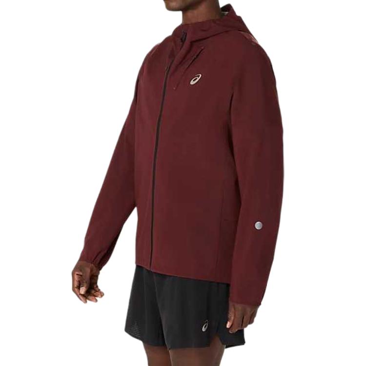 ASICS Metarun Jackets Men's Dark Red Hooded Moderate Other 2011D121-201