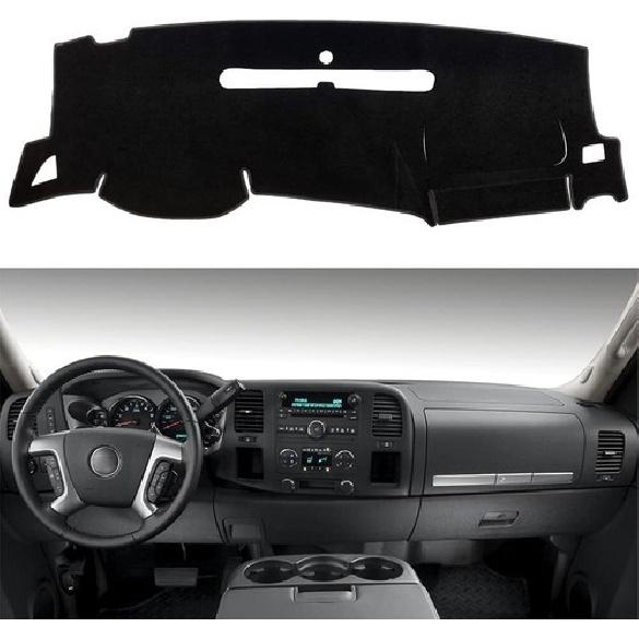 For 2007-2013 Chevy Silverado GMC Sierra Cab Dashboard Cover Dash Mat Pad Black