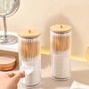 Cotton Swab Box, Circular Makeup Remover Cotton Storage Box, Household Transparent Desktop Jewelry Makeup Cotton Storage Box