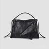 GROTTO Maillard Women's Large Capacity Genuine Leather Lapel Shoulder & Messenger Bag