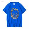 Spitfire Wheels Bighead T Shirt Youth Medium Nwt Black Orange Cotton Skating Long Or Short Sleeves Vintage Washed Fashion