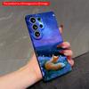 2DFlat Samsung Phone Case Starry Fox Dreaming In Moonlight Applicable To Galaxy S23 S24 S25ULTRA S26 A12 A14 A15 A16 A54 A55