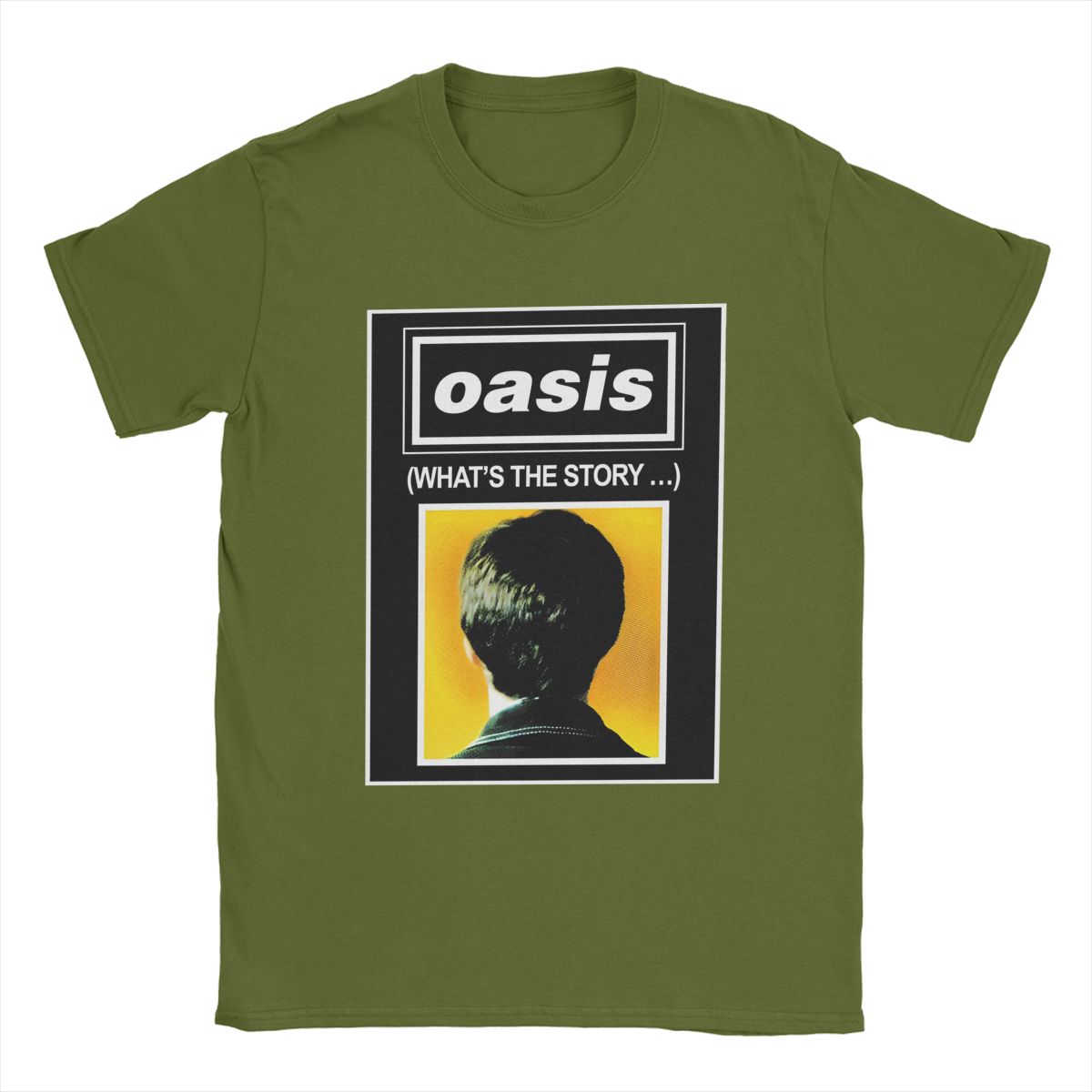 

O-Oasis Rock Band Men T Shirt British music albums Vintage Tee Shirt Short Sleeve Crew Neck T-Shirts Pure Cotton Gift Idea Tops 4XL