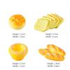 1Set 1:12 Dollhouse Miniature Cake Bread Egg Tart Teapot Basket Tray Breakfast Food Model Kitchen Decor Kid Pretend Play Toy