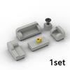 City Furniture Bed Series Creative Bricks TV Kitchen Bedroom Bathroom Parts Basketball Stand DIY Kits Kids Toys Building Blocks